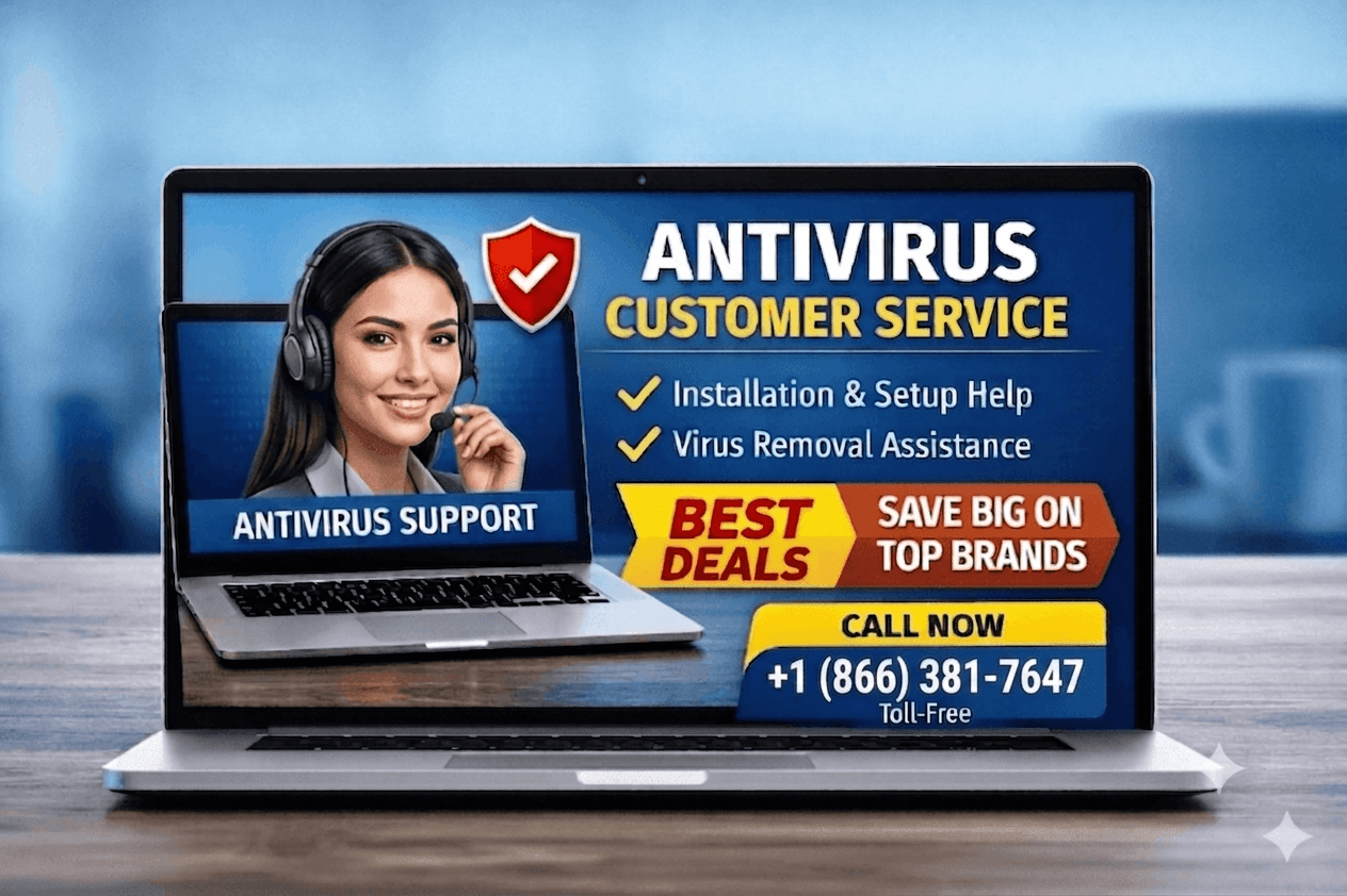 Antivirus customer service support banner